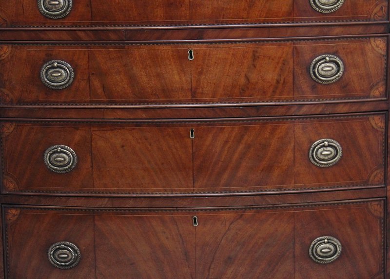 18th Century inlaid mahogany chest