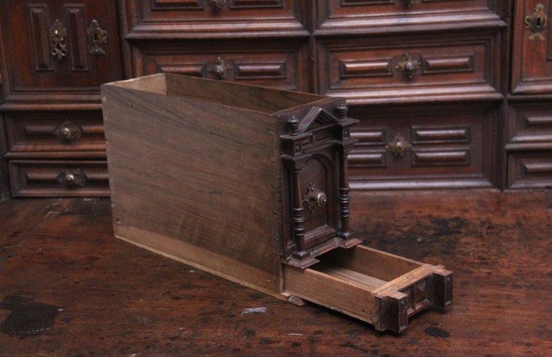 17th Century walnut Vargueno on stand