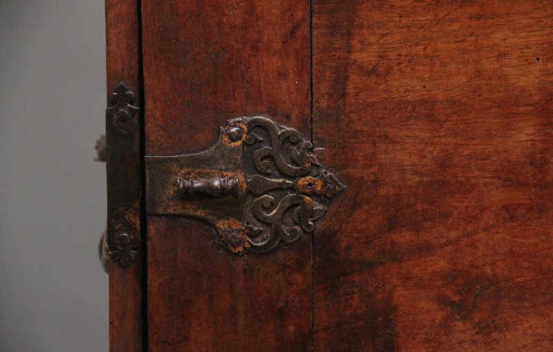 17th Century walnut Vargueno on stand