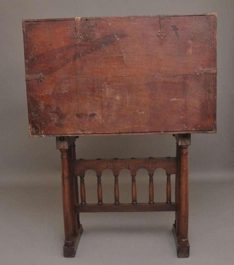 17th Century walnut Vargueno on stand