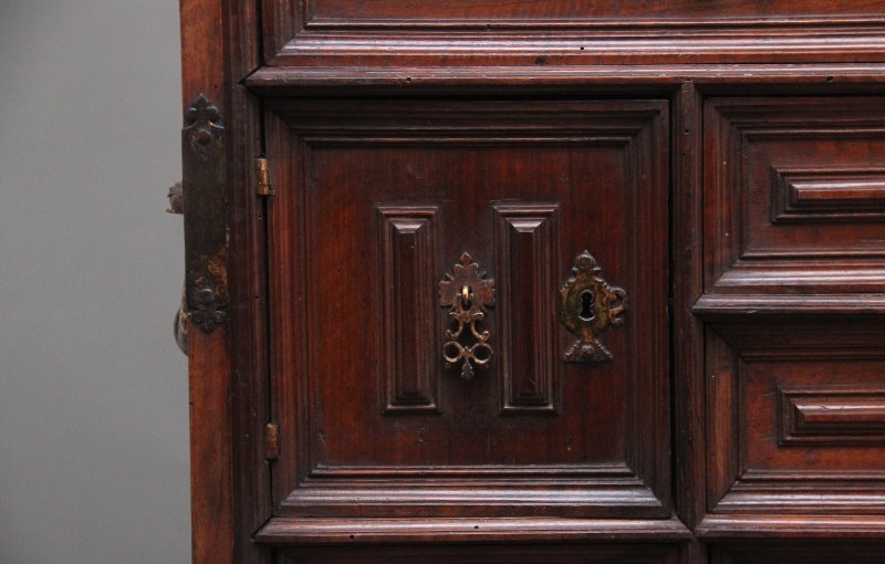 17th Century walnut Vargueno on stand