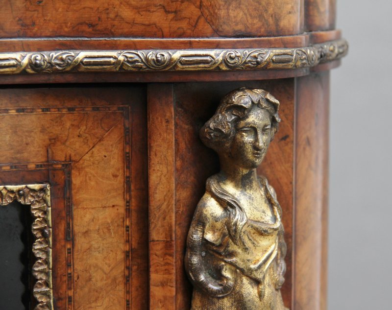 19th Century burr walnut credenza