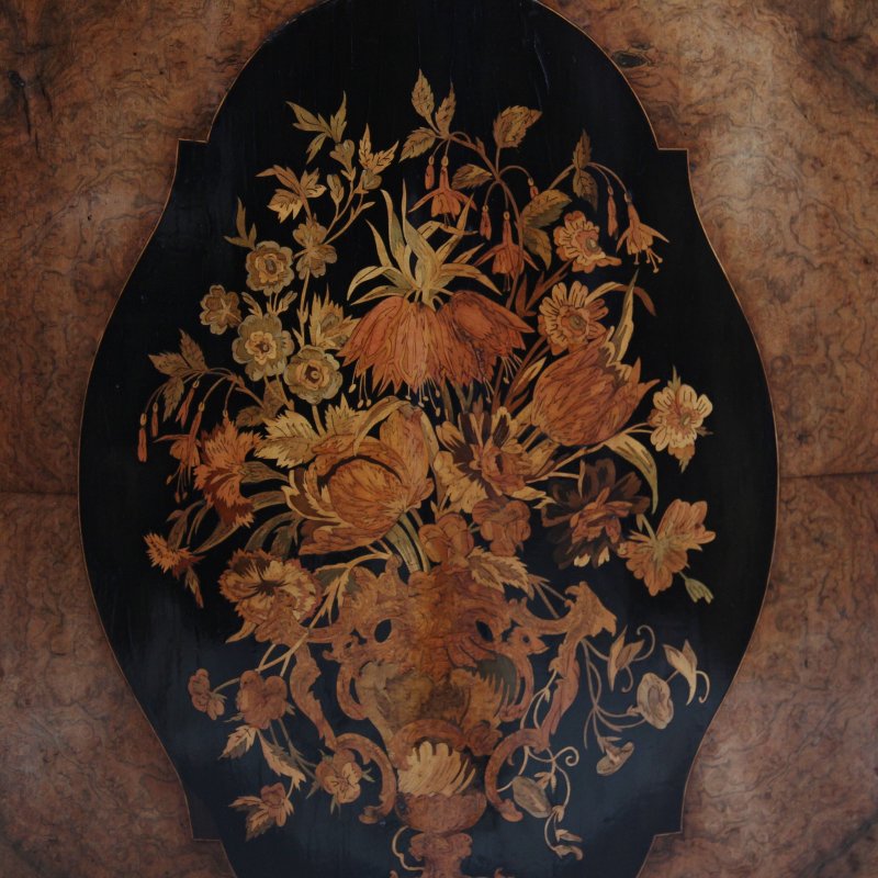 19th Century burr walnut credenza