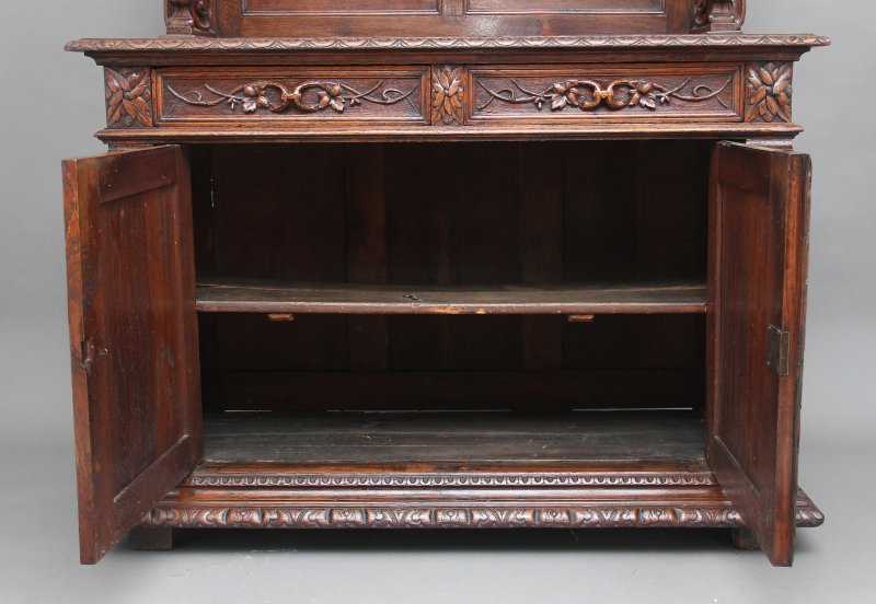 19th Century carved oak buffet