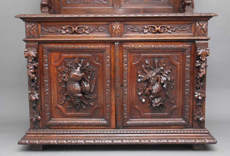 19th Century carved oak buffet
