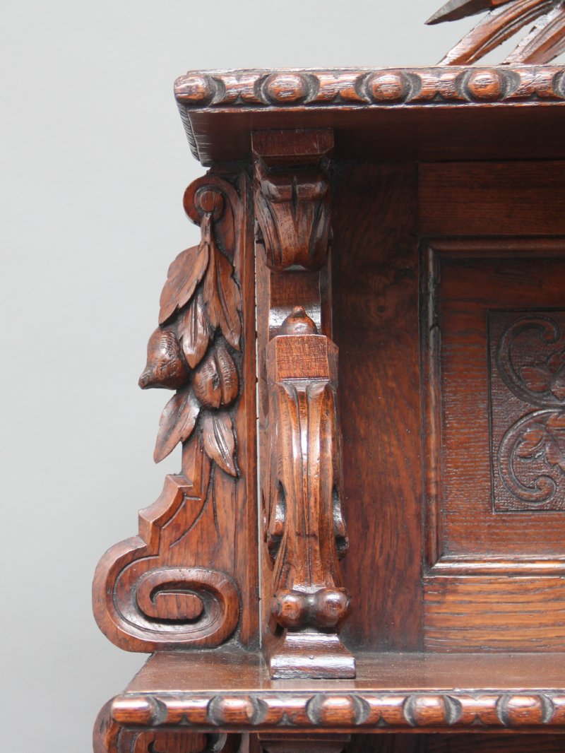 19th Century carved oak buffet