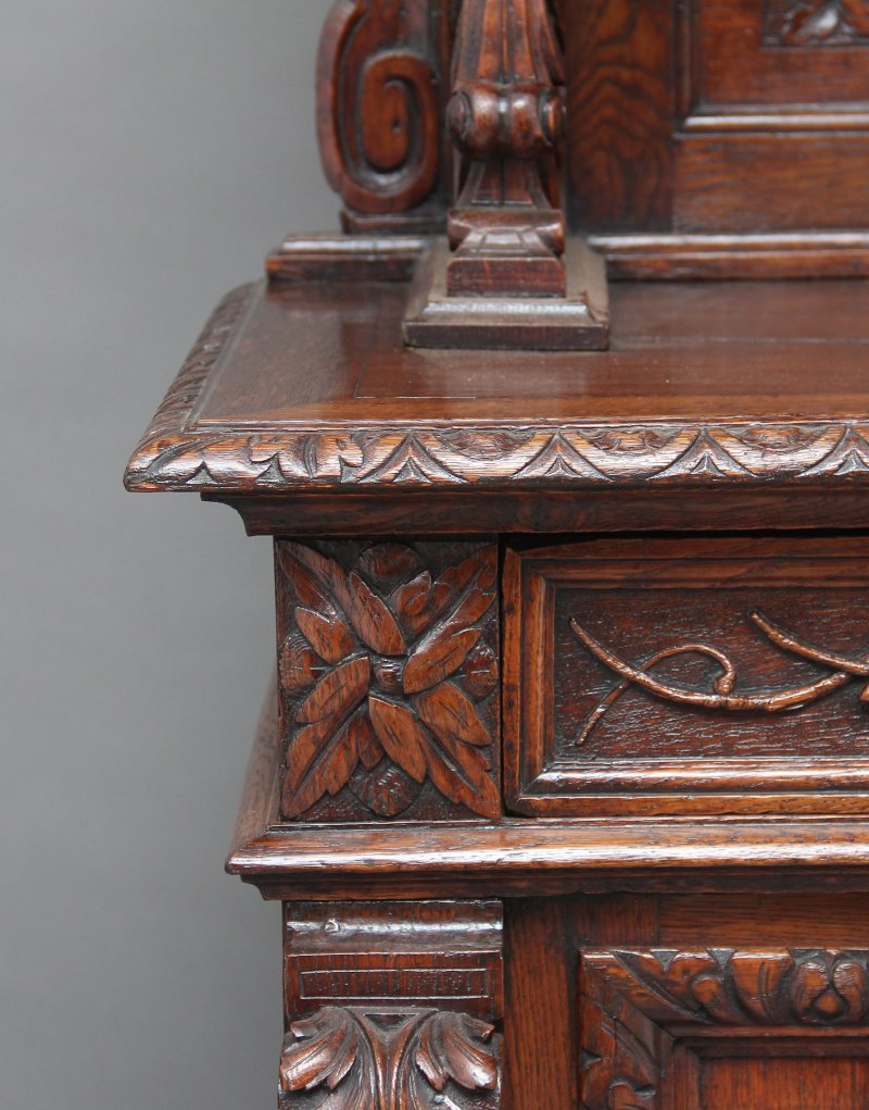 19th Century carved oak buffet