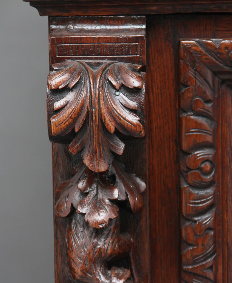 19th Century carved oak buffet