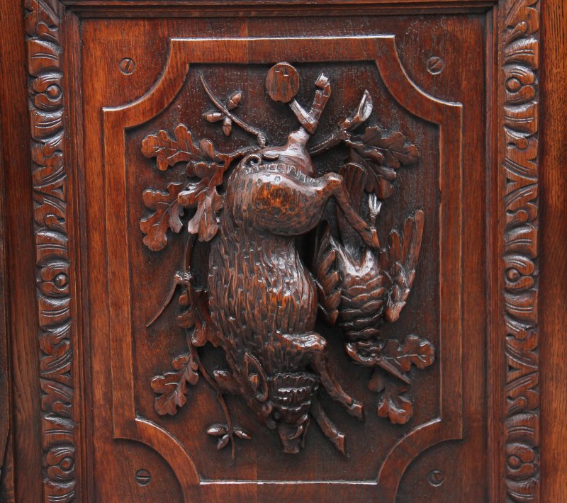 19th Century carved oak buffet