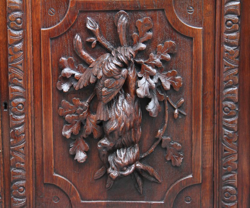 19th Century carved oak buffet