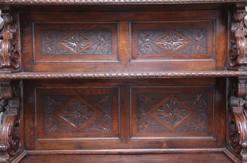 19th Century carved oak buffet
