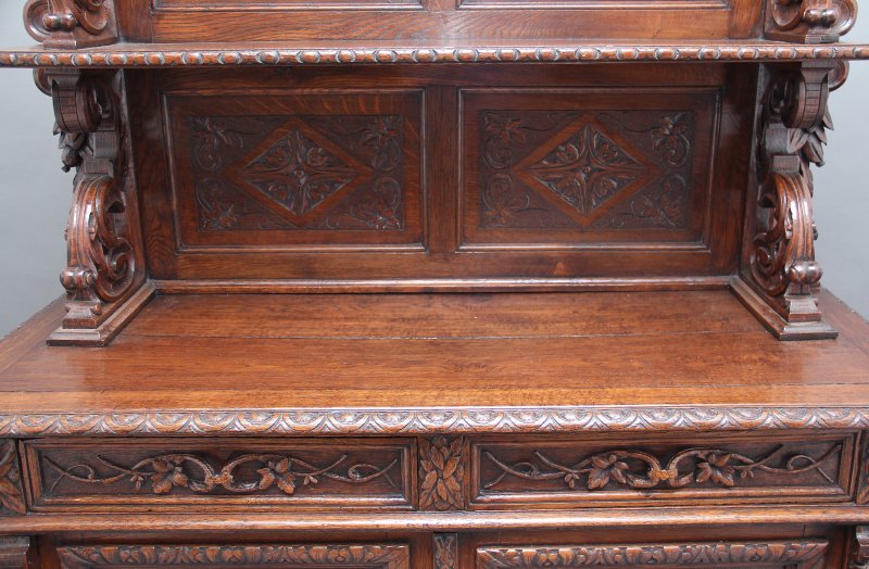 19th Century carved oak buffet