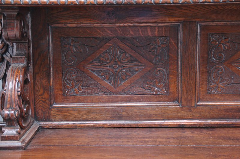 19th Century carved oak buffet