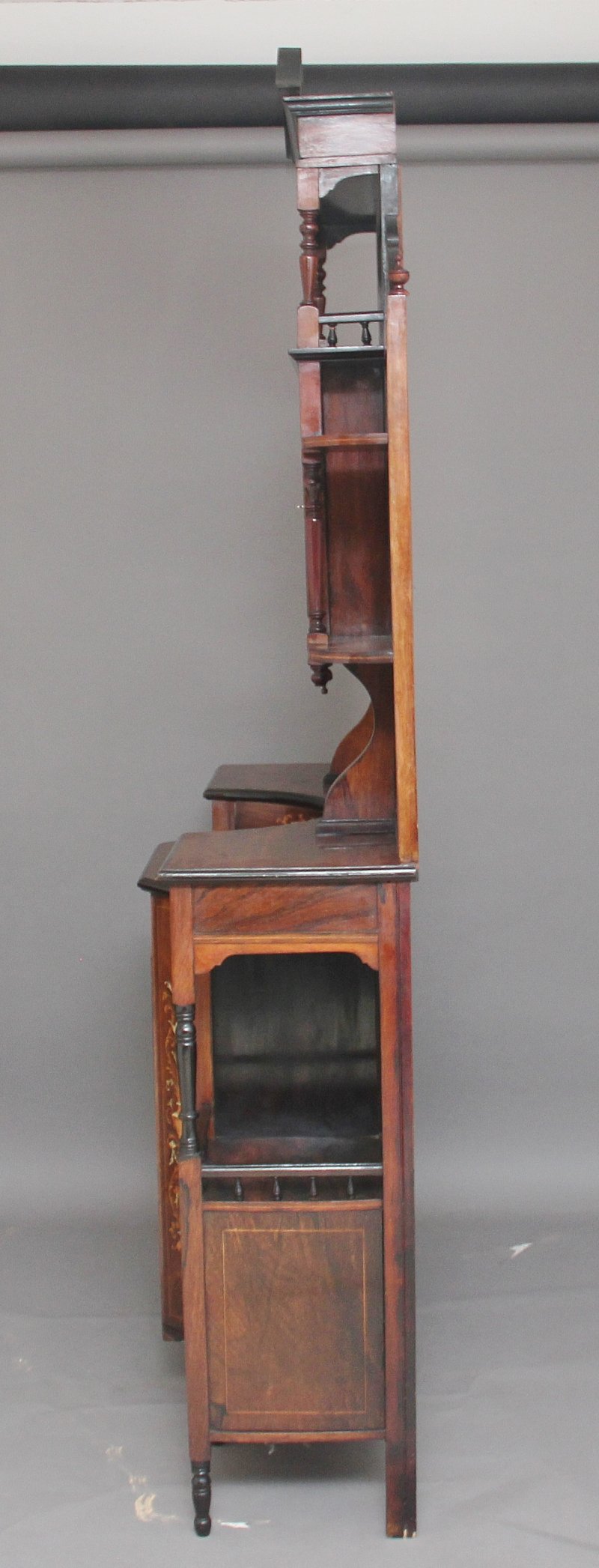 19th Century rosewood and inlaid cabinet