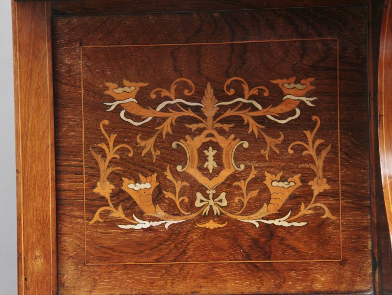 19th Century rosewood and inlaid cabinet