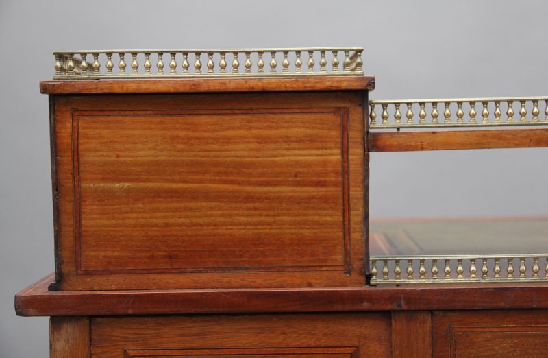19th Century inlaid mahogany desk