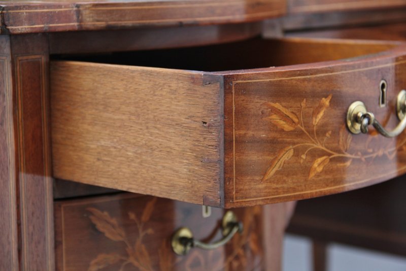 19th Century inlaid mahogany desk