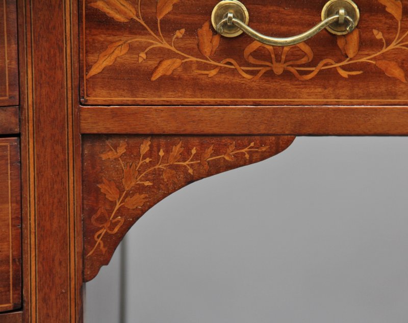 19th Century inlaid mahogany desk