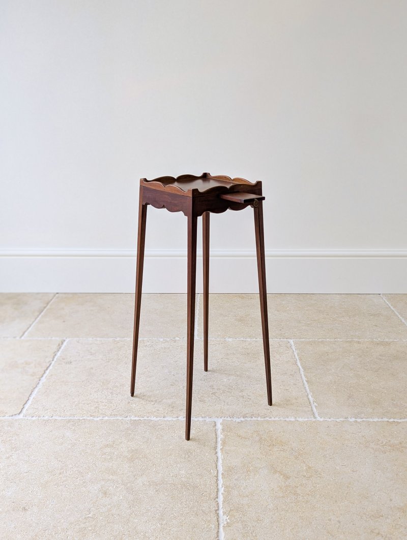 Antique Edwardian Mahogany Urn Stand with Slide c.1905