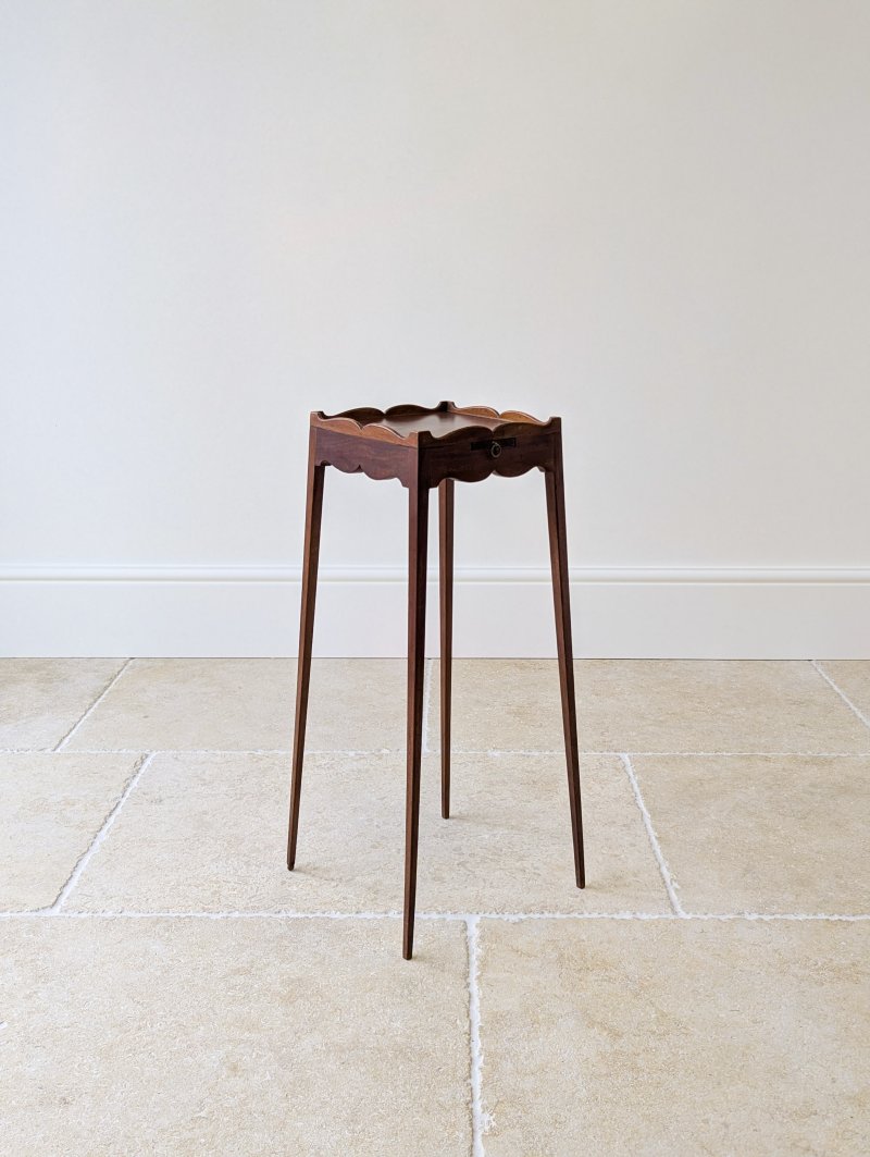 Antique Edwardian Mahogany Urn Stand with Slide c.1905