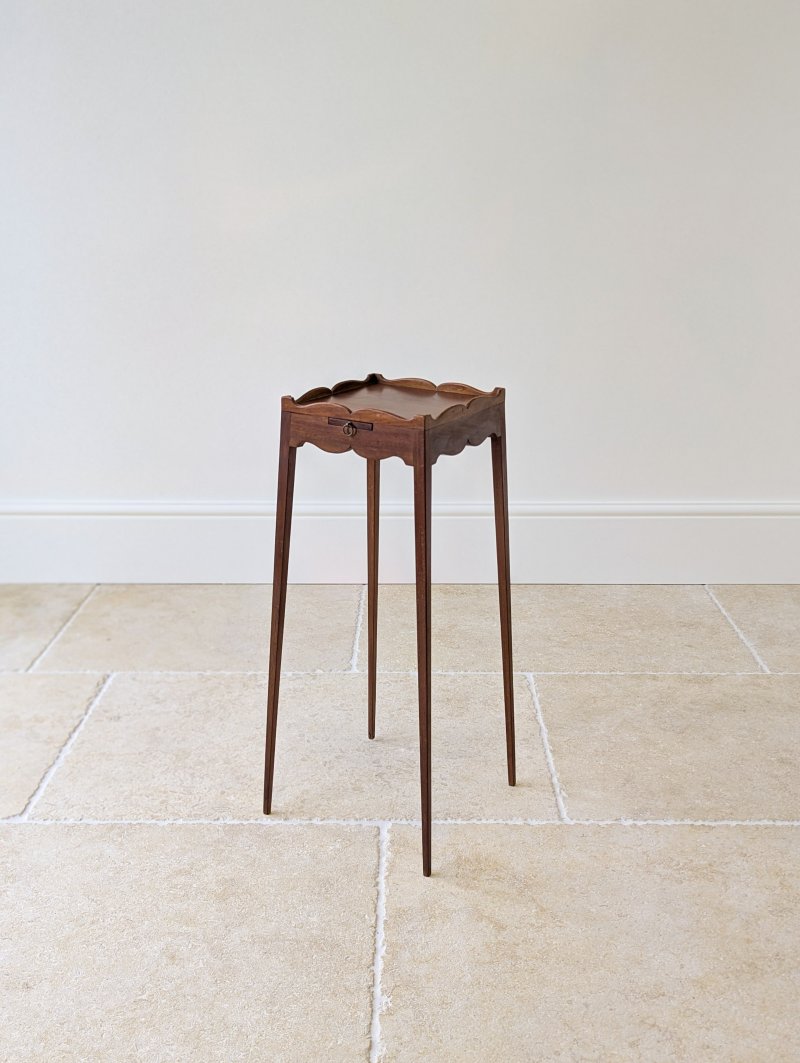 Antique Edwardian Mahogany Urn Stand with Slide c.1905