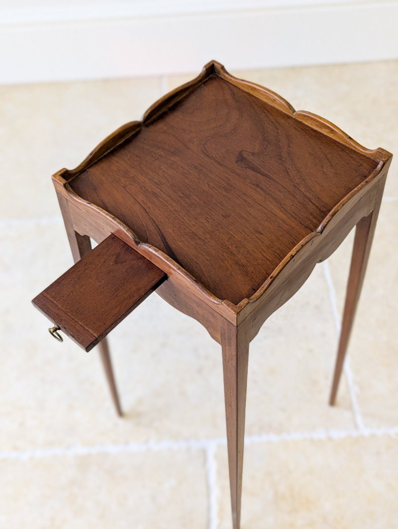 Antique Edwardian Mahogany Urn Stand with Slide c.1905