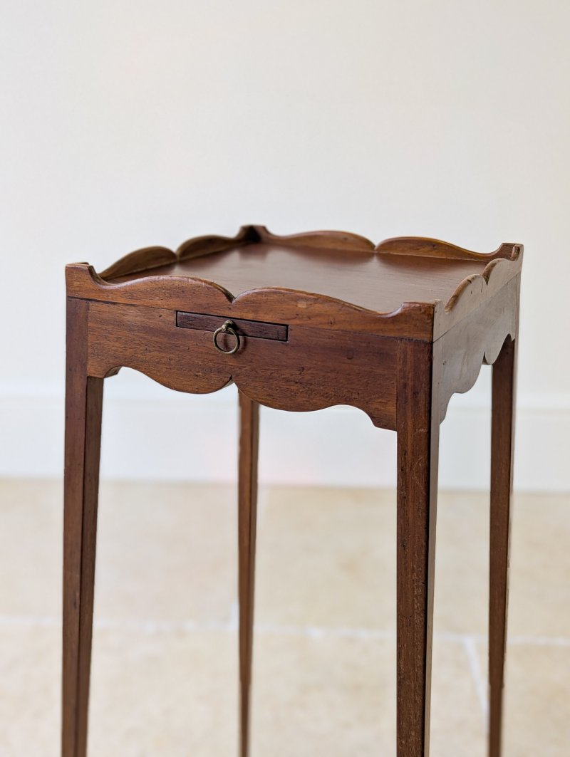 Antique Edwardian Mahogany Urn Stand with Slide c.1905