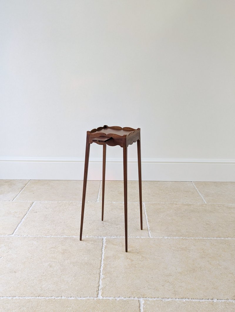 Antique Edwardian Mahogany Urn Stand with Slide c.1905