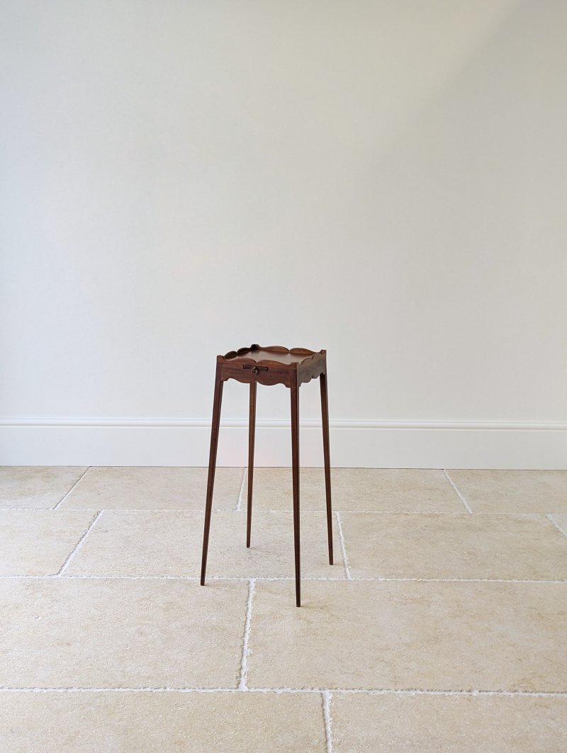 Antique Edwardian Mahogany Urn Stand with Slide c.1905