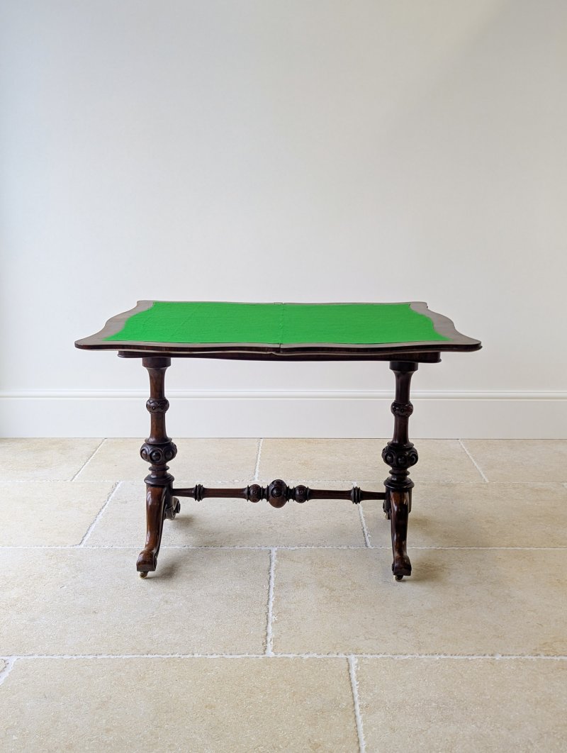 Antique Victorian Rosewood Card Table c.1860