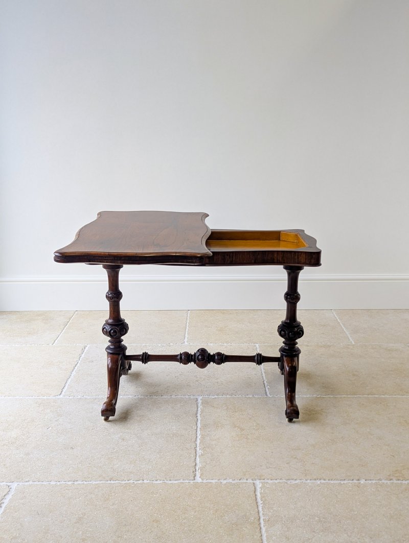 Antique Victorian Rosewood Card Table c.1860
