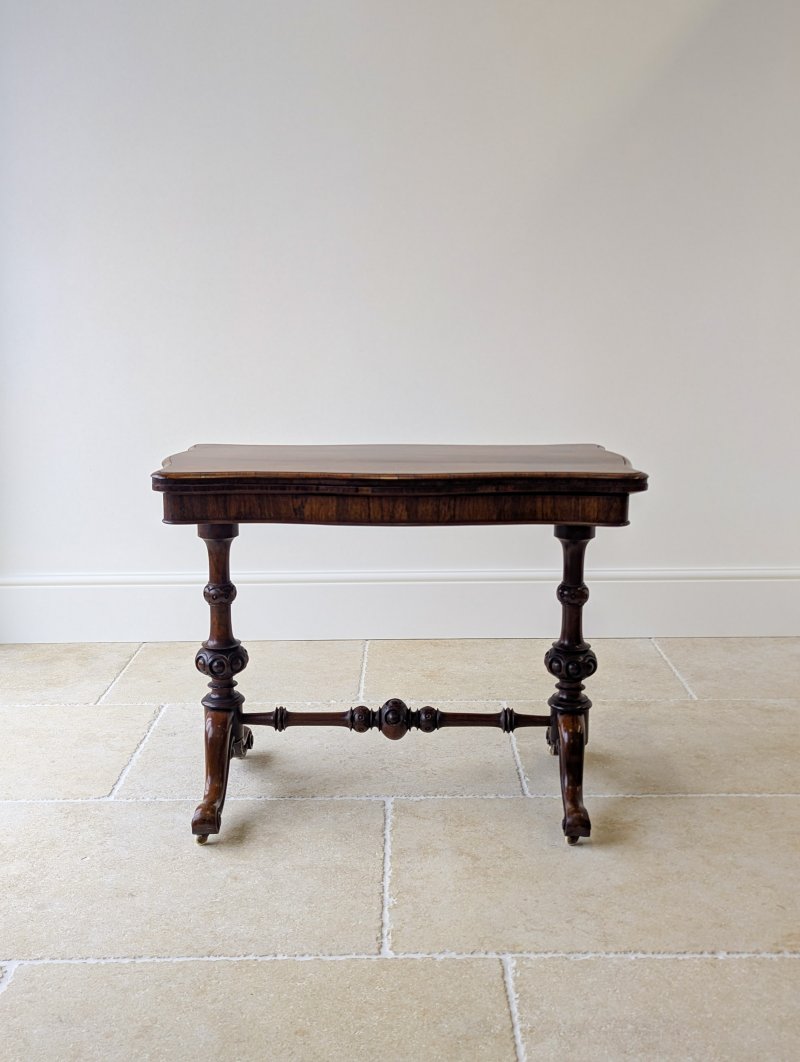 Antique Victorian Rosewood Card Table c.1860