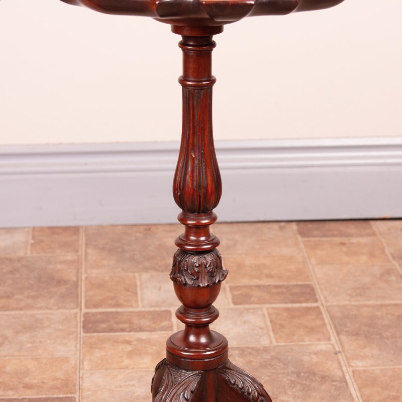 Very Good Quality Pair Of Carved Mahogany Wine Tables