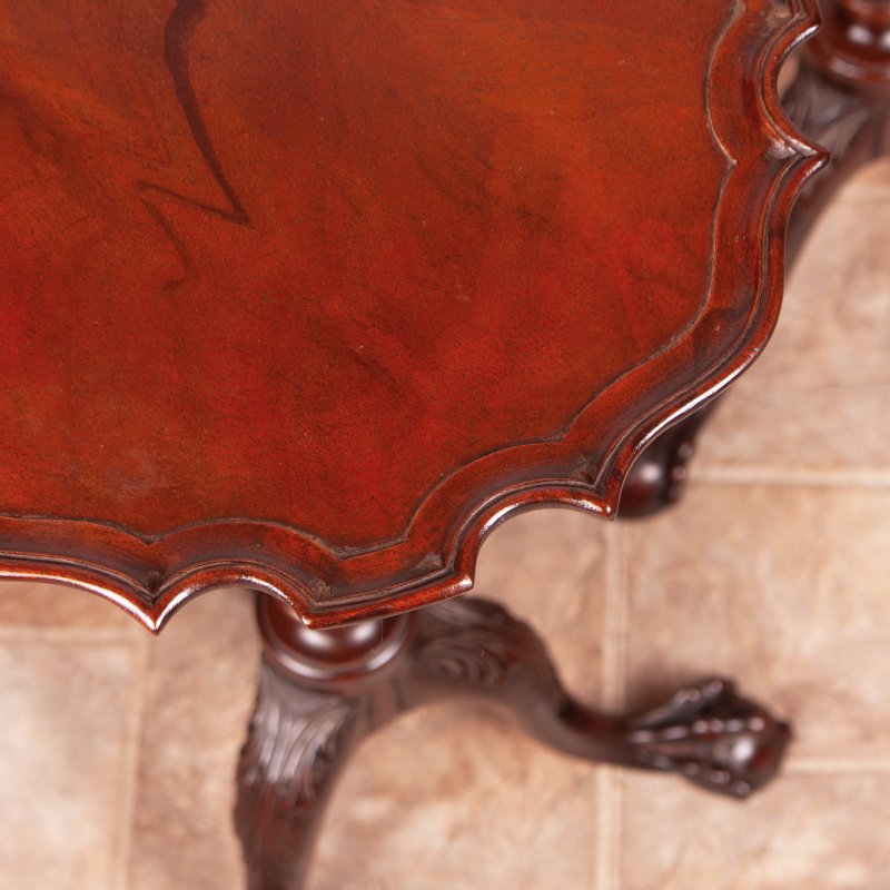 Very Good Quality Pair Of Carved Mahogany Wine Tables