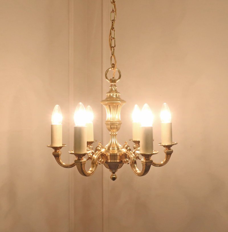 Early 20th Century French Gilt Bronze Chandelier