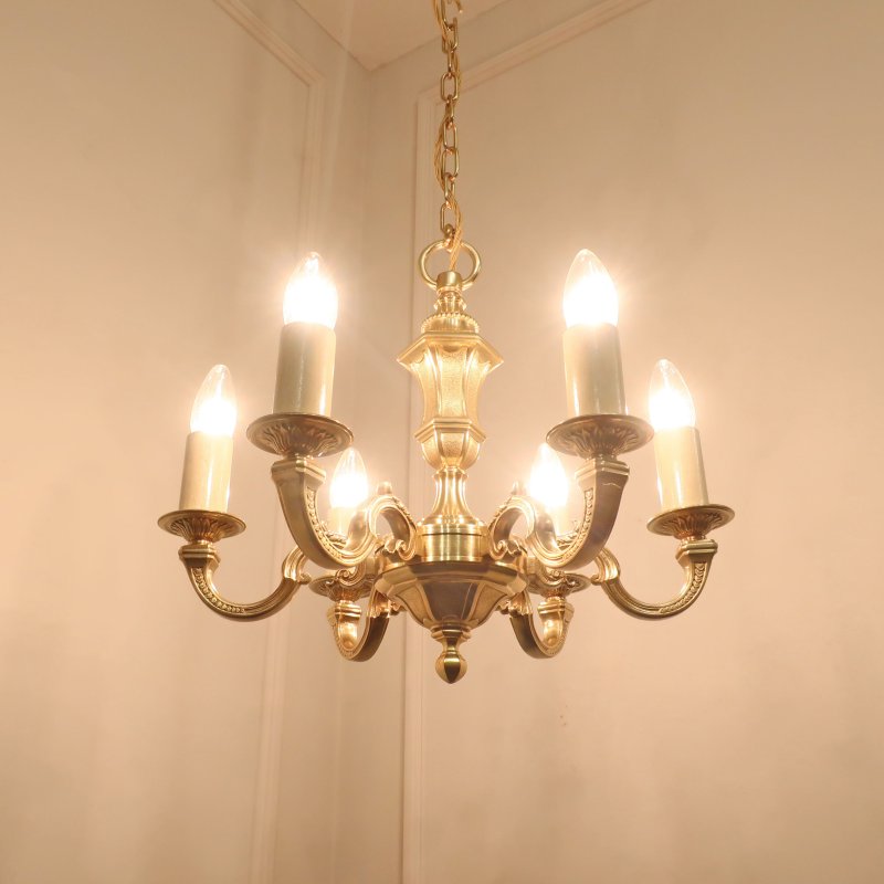 Early 20th Century French Gilt Bronze Chandelier