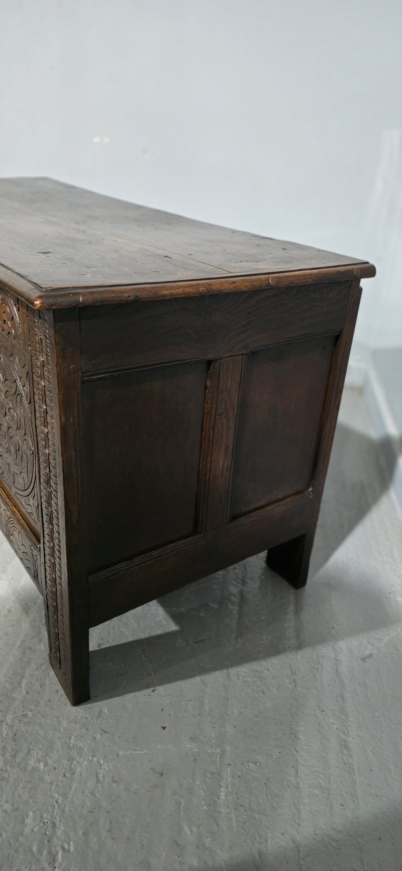 C17th Oak Coffer Charles 1