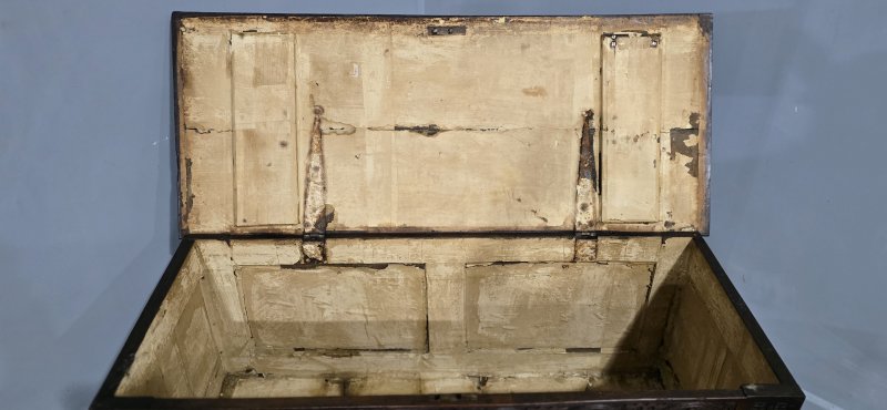 C17th Oak Coffer Charles 1