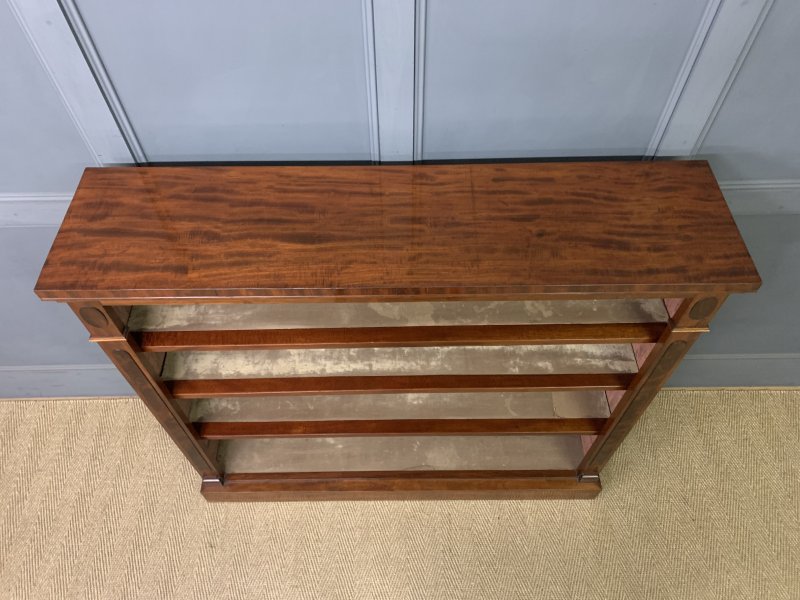 Victorian Mahogany Open Bookcase