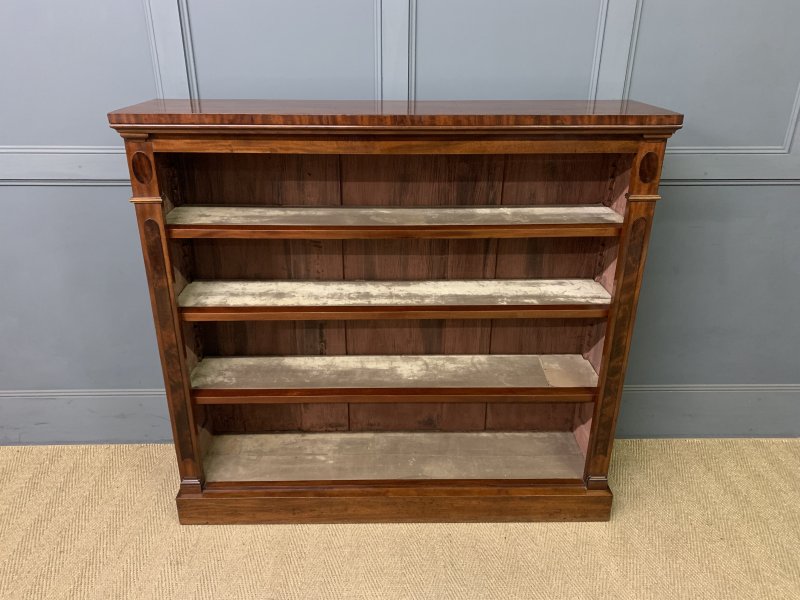 Victorian Mahogany Open Bookcase