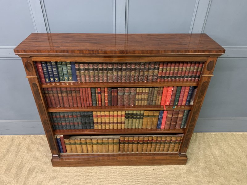 Victorian Mahogany Open Bookcase