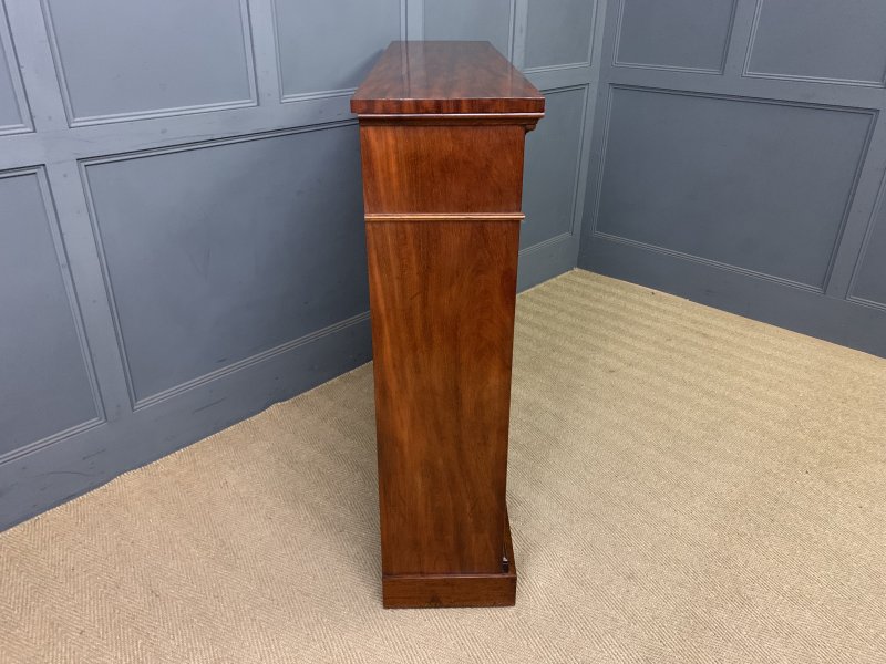Victorian Mahogany Open Bookcase