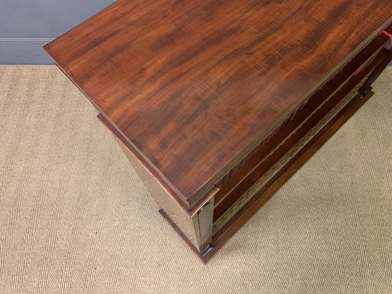 Victorian Mahogany Open Bookcase