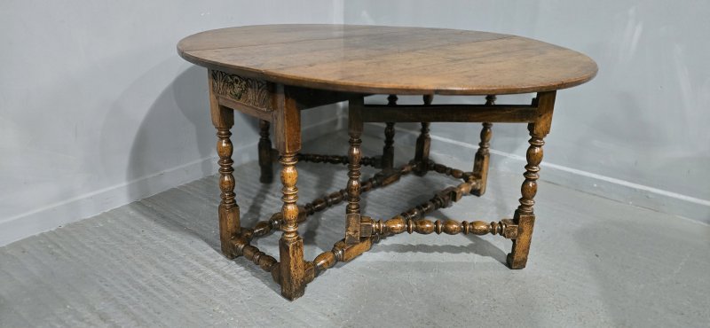 Super C18th Oak Dropleaf Dining Table