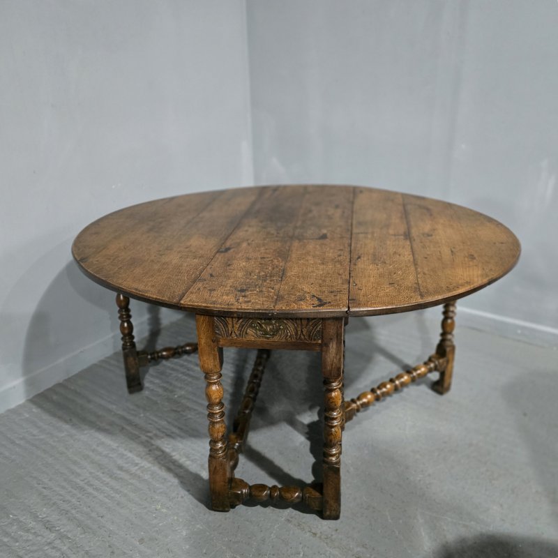 Super C18th Oak Dropleaf Dining Table