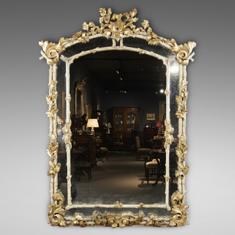 A Very Large Late 18Th Century Wall Mirror.