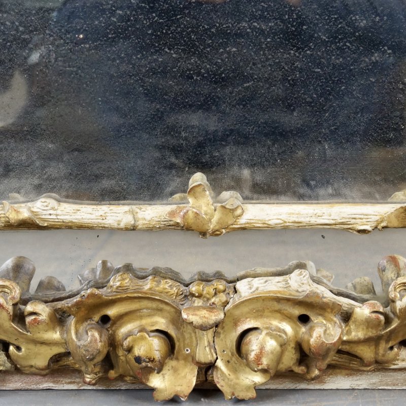 A Very Large Late 18Th Century Wall Mirror.