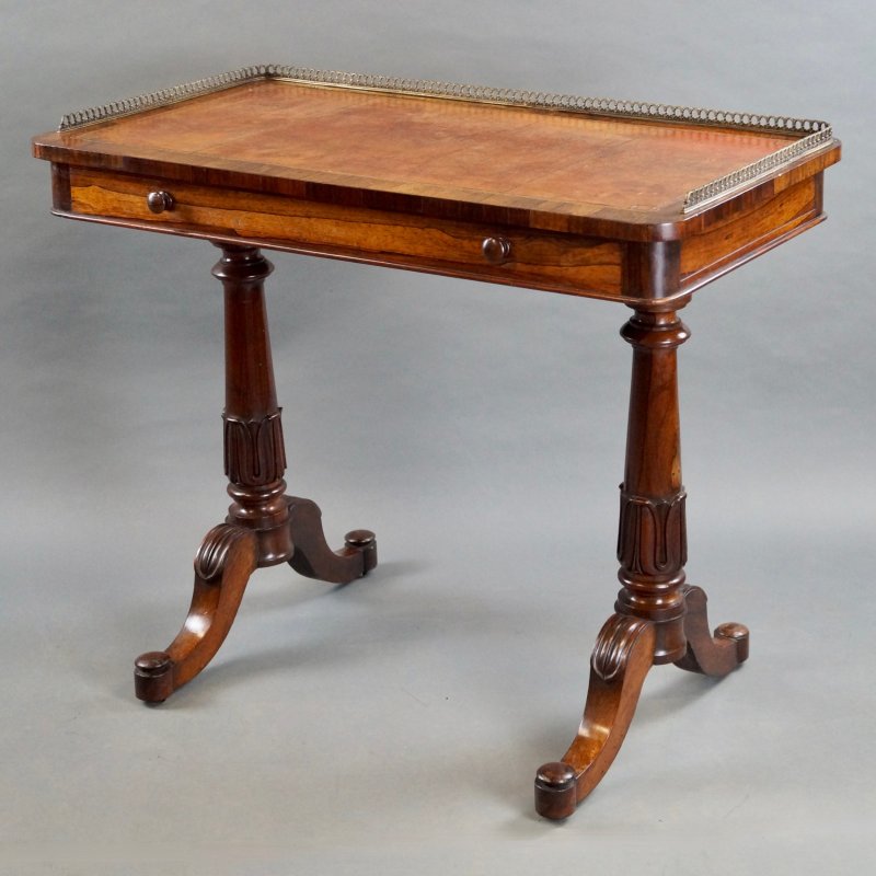 A Victorian Rosewood Writing Table