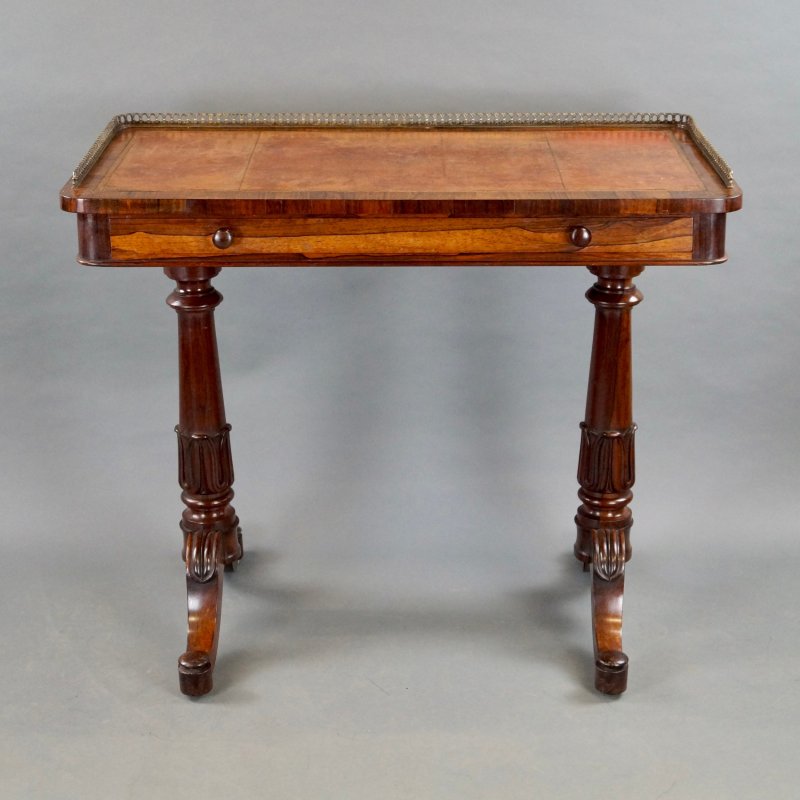 A Victorian Rosewood Writing Table