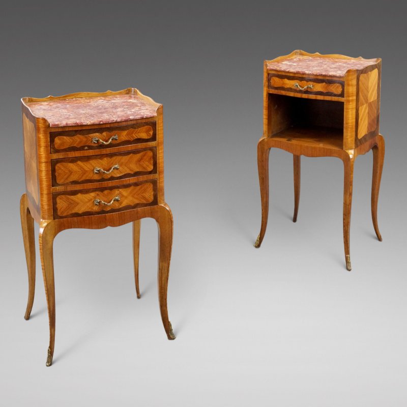 Pair Of French Bedside Tables